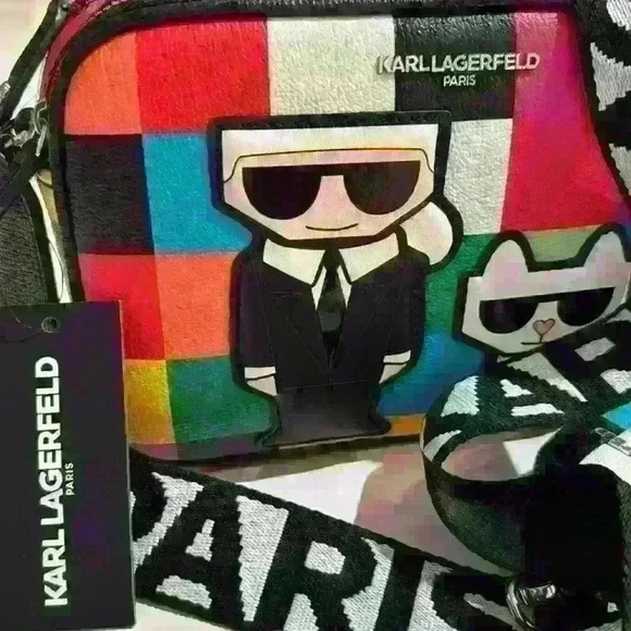 NWT. Karl Lagerfeld Paris Maybelle Crossbody Bag. OS multi colored. Unique. - Picture 8 of 8